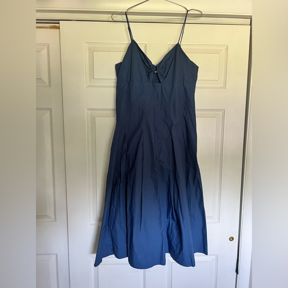 Banana Republic Blue Midi Dress Size 12 - NWT - Picture 3 of 5